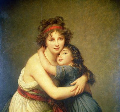 Madame Vigee-Lebrun and her Daughter, Jeanne-Lucie-Louise (detail) by Elisabeth Louise Vigee Lebrun